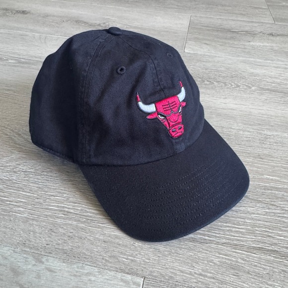 '47 Brand Other - 47 Brand Chicago Bulls NBA Black Adjustable Strapback Dad Hat OSFA